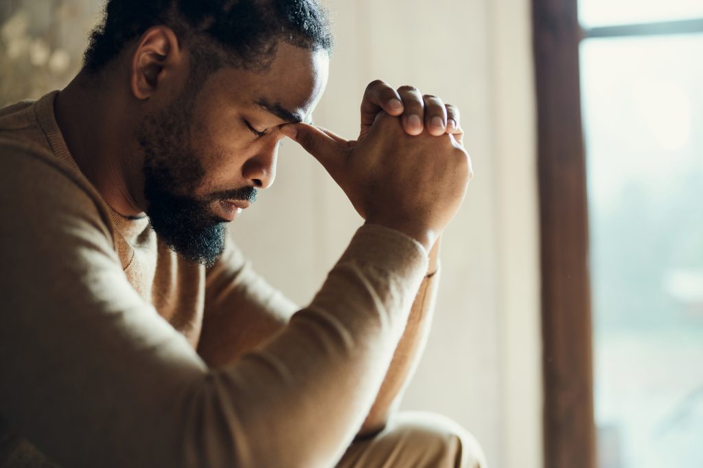 - My Safe Space 4 All Young black mgan meditating